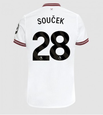 West Ham United Tomas Soucek #28 Segunda Equipación 2023-24 Manga Corta